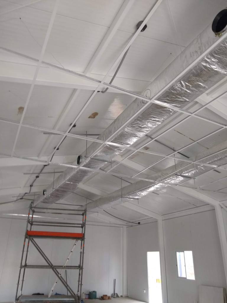 instalación de ductos de aire acondicionado