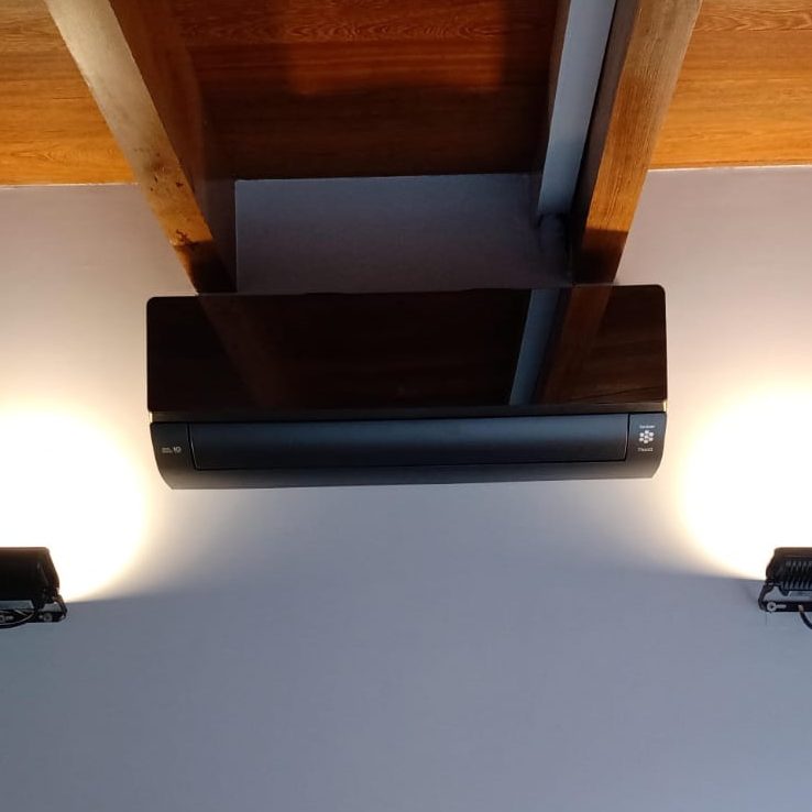 Instalación de unidad interior Split con control remoto inalámbrico